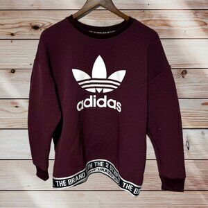 Adidas Red/Purple Sweatshirt Size Medium